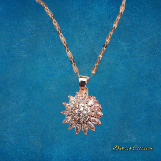 Collar Girasol Giratorio - Diversa Colección