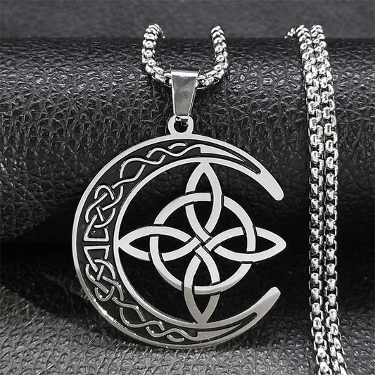 Collar Nudo De Bruja & Luna - Diversa Colección
