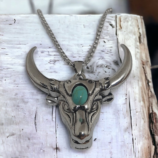Collar Toro Turquesa - Diversa Colección