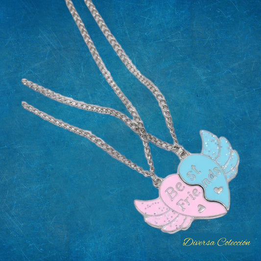 Collares Best Friends Corazón - Diversa Colección
