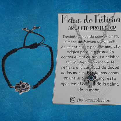 Collar y Manilla Mano De Fátima
