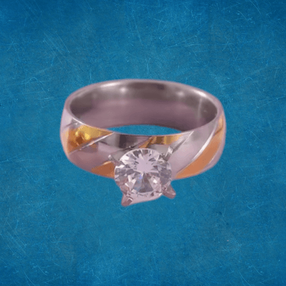 Anillo Entrelazo Dorado - Diversa Colección