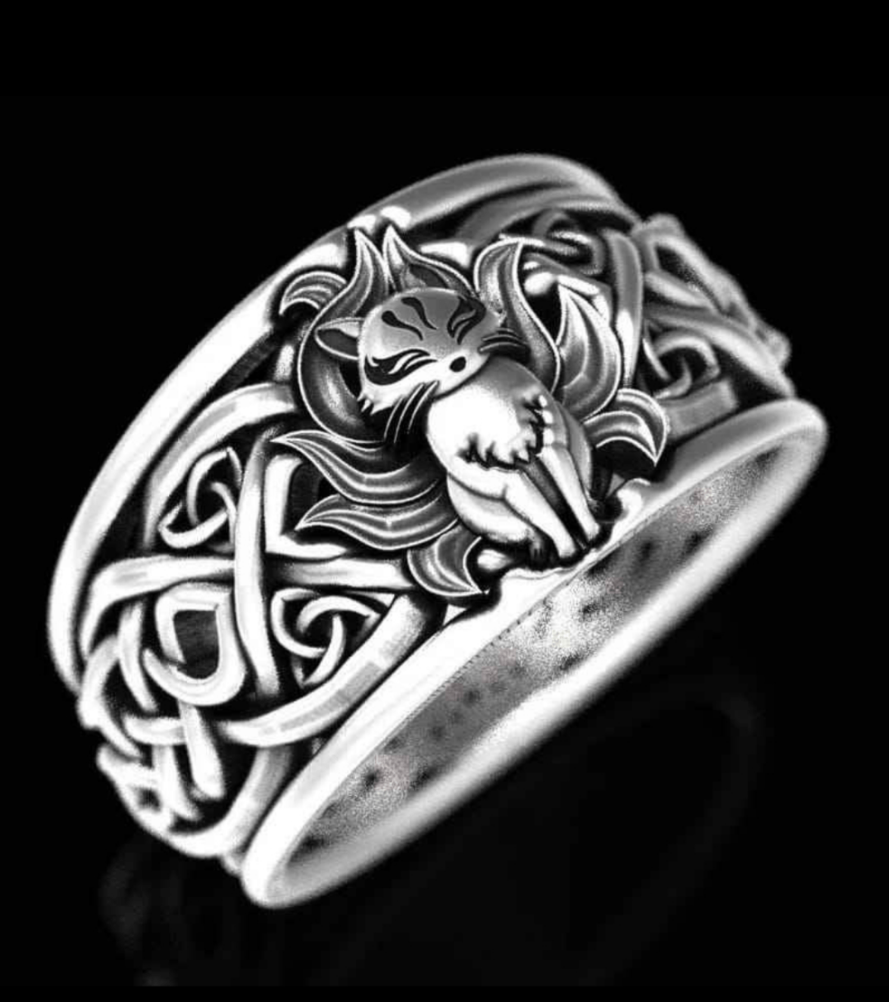 Anillo Kurama Zorro De 9 Colas Naruto - Diversa Colección