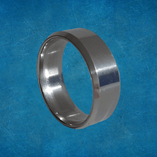 Anillo Liso Plateado - Diversa Colección