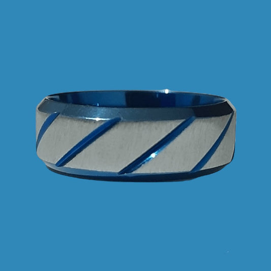 Anillo Sarga Azul - Diversa Colección