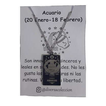 Placa Signo Zodiacal - Diversa Colección