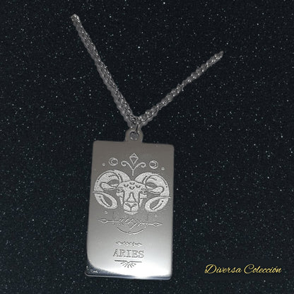 Placa Signo Zodiacal - Diversa Colección