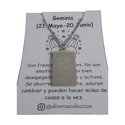 Placa Signo Zodiacal - Diversa Colección