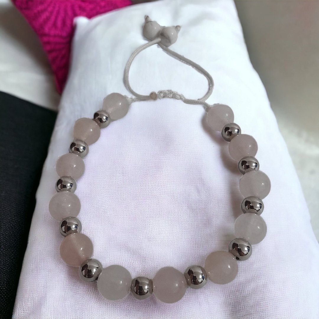 Pulsera Cuarzo Rosa - Diversa Colección